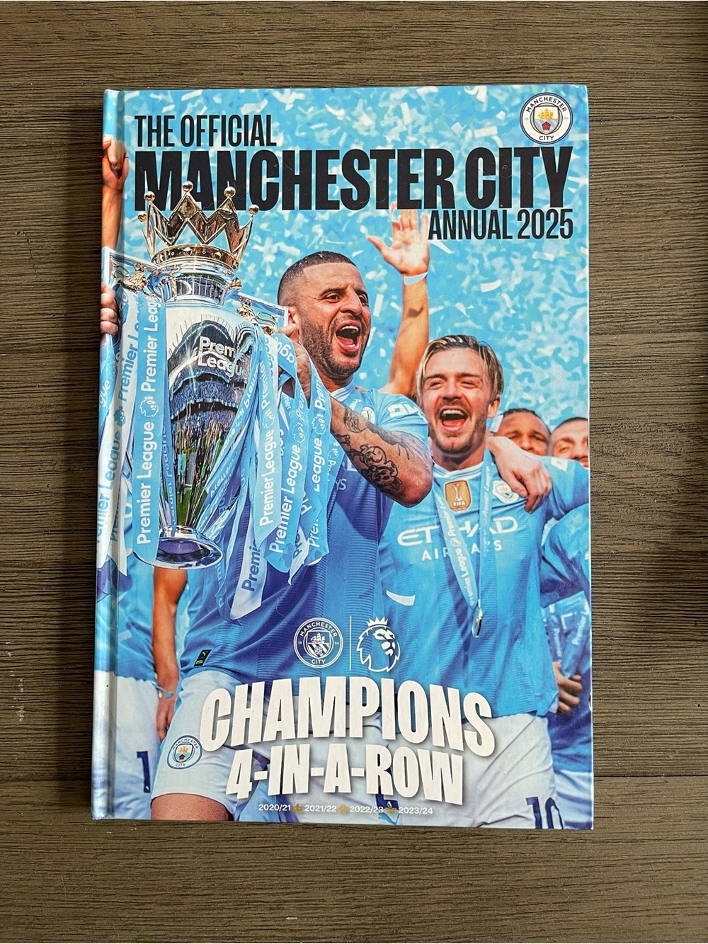 The Official Manchester City Annual 2025 - Sky Blue Champions Cover